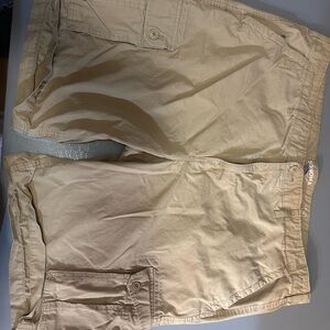 Sonoma Tan Cargo Shorts Lightweight Cotton